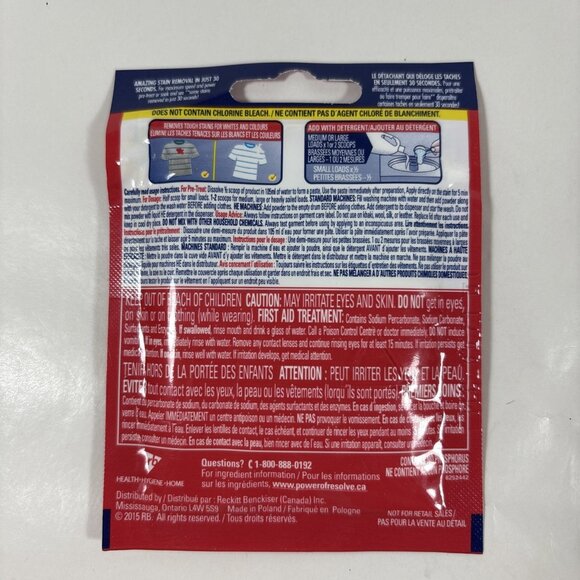 Resolve Gold Oxi-Action In Wash Laundry Stain Remover 30 g Lot of 12 - Picture 3 of 3